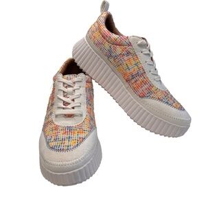 ZODIAC Women's Cooper Sneakers Size 11 Platform Tweed Multi Color NEW